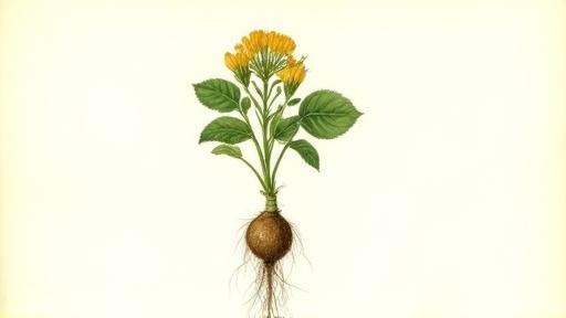 Vorschaubild: Grundlagen der Botanik - Botanische Illustration einer Pflanze